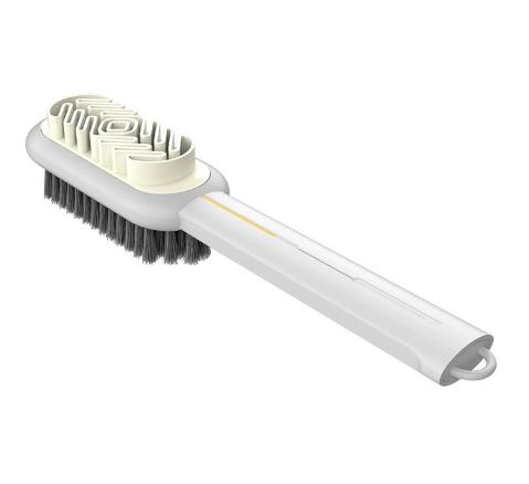 2 Sided Long Handle Suede Cleaning Brush Shoe Brush Sneakers Cleaner Shoes Stain Dust Boot Cleaner Stain Removal Rubber Brush