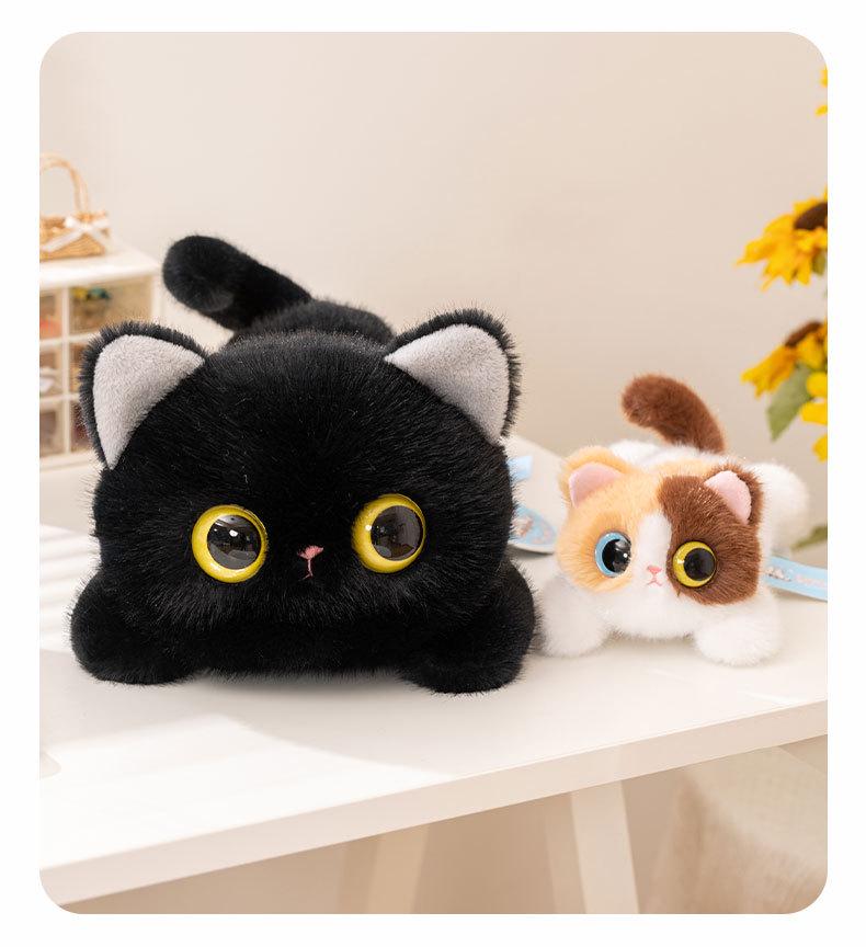 Colorful Three-Eyed Kitten Doll - Cute Birthday Gift for Kids, Comforting Companion