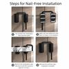 Security Aluminum Alloy Door Latch Lock 90/180 Degree Non Perforated Anti-theft Buckle Universal Anti-Theft Gate Latch Shed