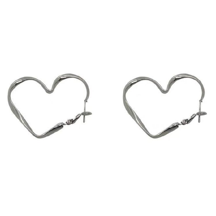 Heart Big Earrings Women Jewelry Exquisite Heart-shaped Korean Earrings Gifts 1