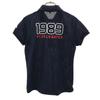 Pearly Gates Made In Japan Short Sleeve Polo Shirt Navy Women Used