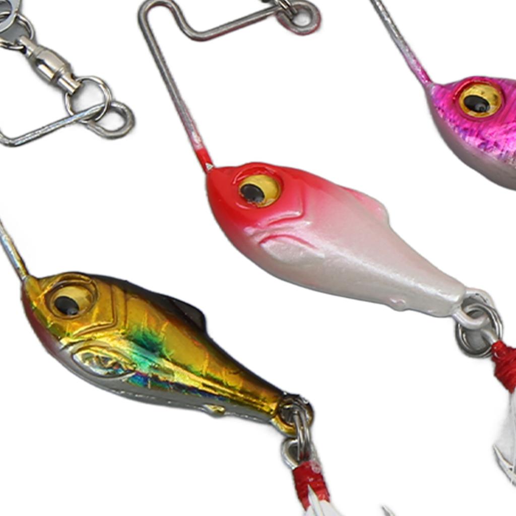 5PCS Fishing Spin VIB Metal Mini Lures 15g Artificial Hard Bait VIB Spoon Fishing Lure