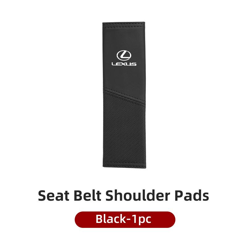Car Seat Shoulder Pad Leather Safety Belt Protector Cover Accessories For Lexus UX250h RX450h CT200h RX400h NX300h RX350 RX300UJ0 