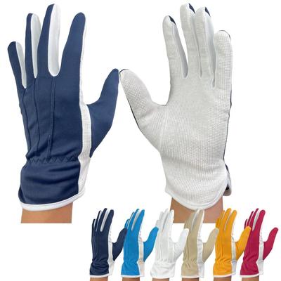 Driving 1 3 Drive Stylish White Gloves, Cotton, Nylon, Non-slip, 3-piece Decoration, Men's Gloves, Pair, Pairs, Bus, Taxi, Men's, White, Blue, Red,