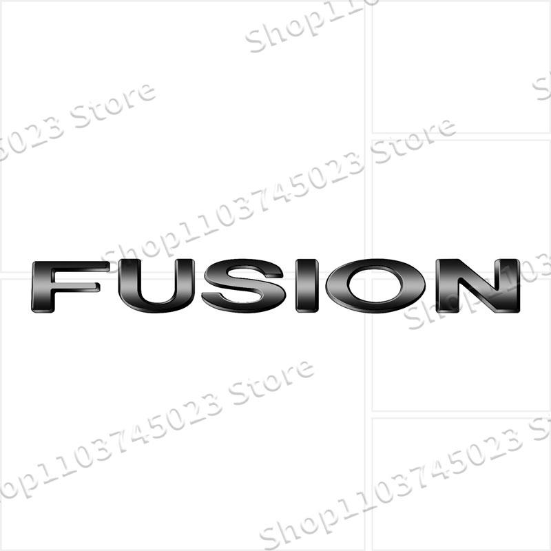 Auto Accessories Letter Emblem 3D Rear Trunk Fender ABS Plastic Silver/Black Badge Decals For Ford Fusion Logo Car Styling