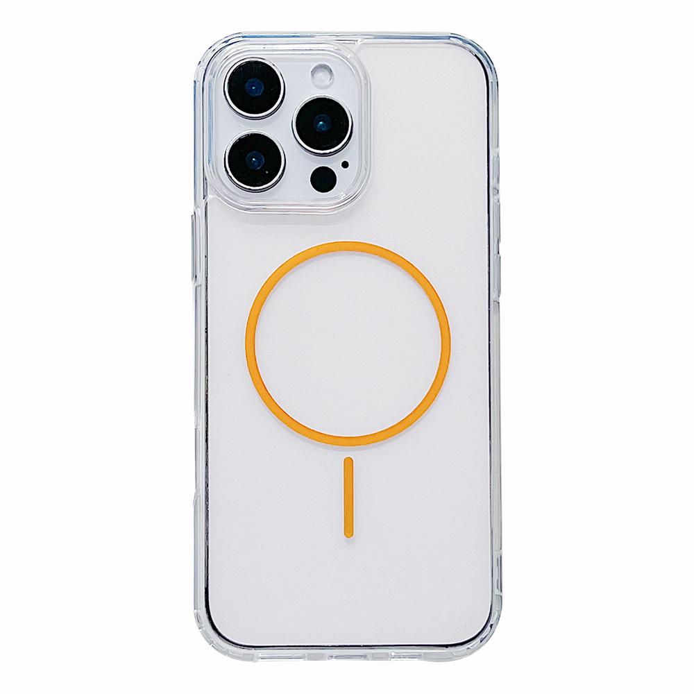KEYSION HD Transparent Magnetic Wireless Charge Phone Case for MagSafe for iPhone 11 12 Pro Max Hard Clear Cover