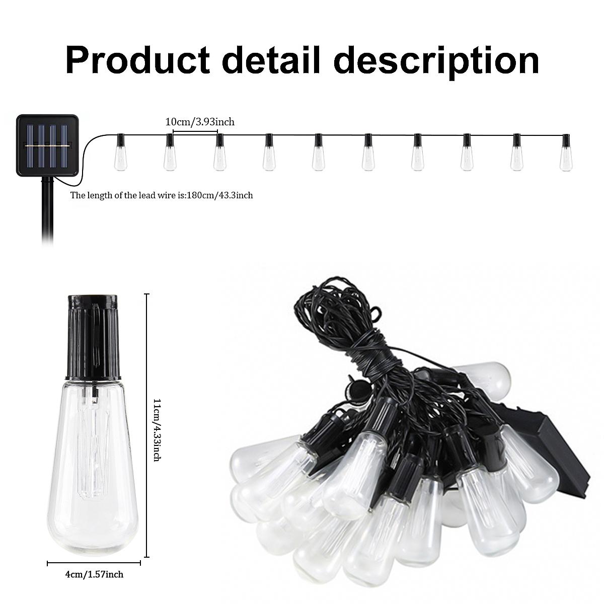 

Уличные светодиодные гирлянды Globe Пластиковые небьющиеся лампы Водонепроницаемые фонари для патио для сада, улицы, заднего двора, веранды, декора, сказочные