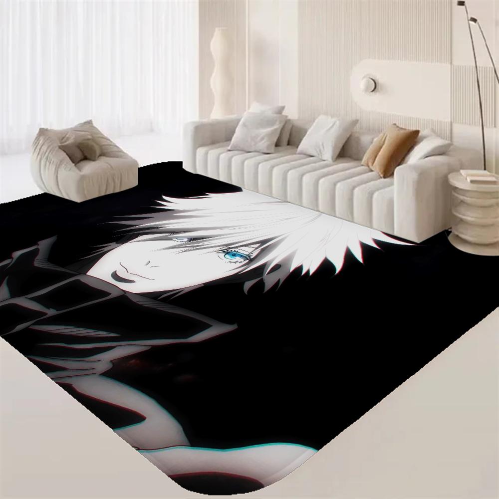 Jujutsu Kaisen Hot Anime Gojo Satoru Raummatten Günstiger Rutschfest Modernes Wohnzimmer Balkon Bedruckter Willkommensteppich