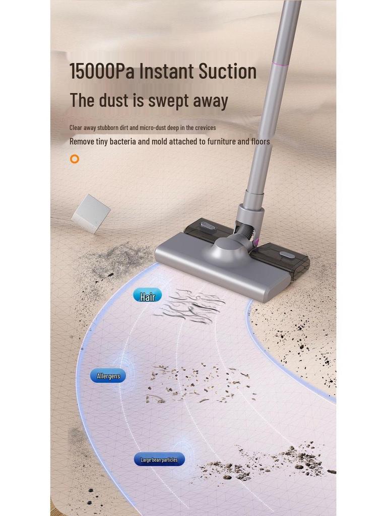 Wireless Handheld Vacuum Cleaner - Powerful Suction for Carpets & Desktops