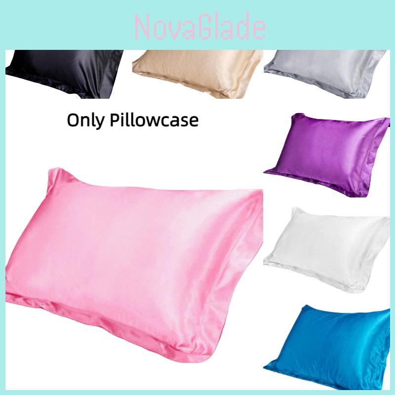 Luxurious Single Pillowcase For Summer Soft And Smooth Silk-like Polyester Fiber Fabric