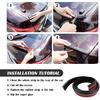 4.9Ft Spoilers For Cars - 3D Glossy Rear Spoiler Wing For Car Decorations - Universal Punch-Free Rubber Trunk Spoiler Lip Fits Car Exterior