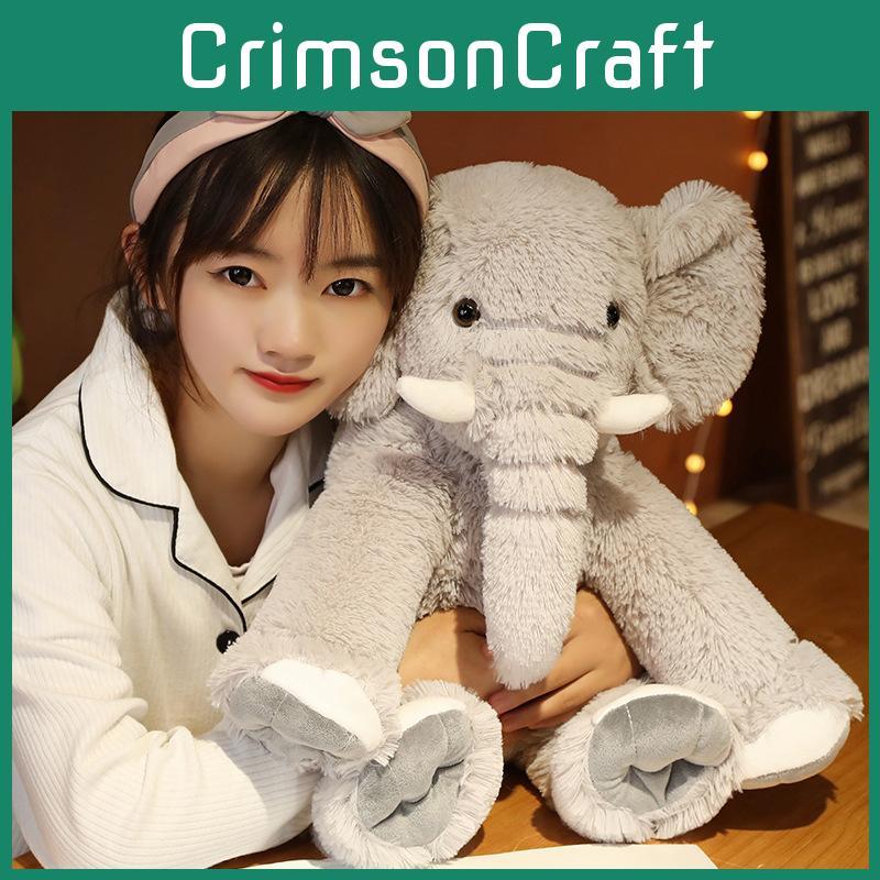 Toy Plush Elephant Long Hair Comfort Doll Simulation Bed Decoration Pillow Throw