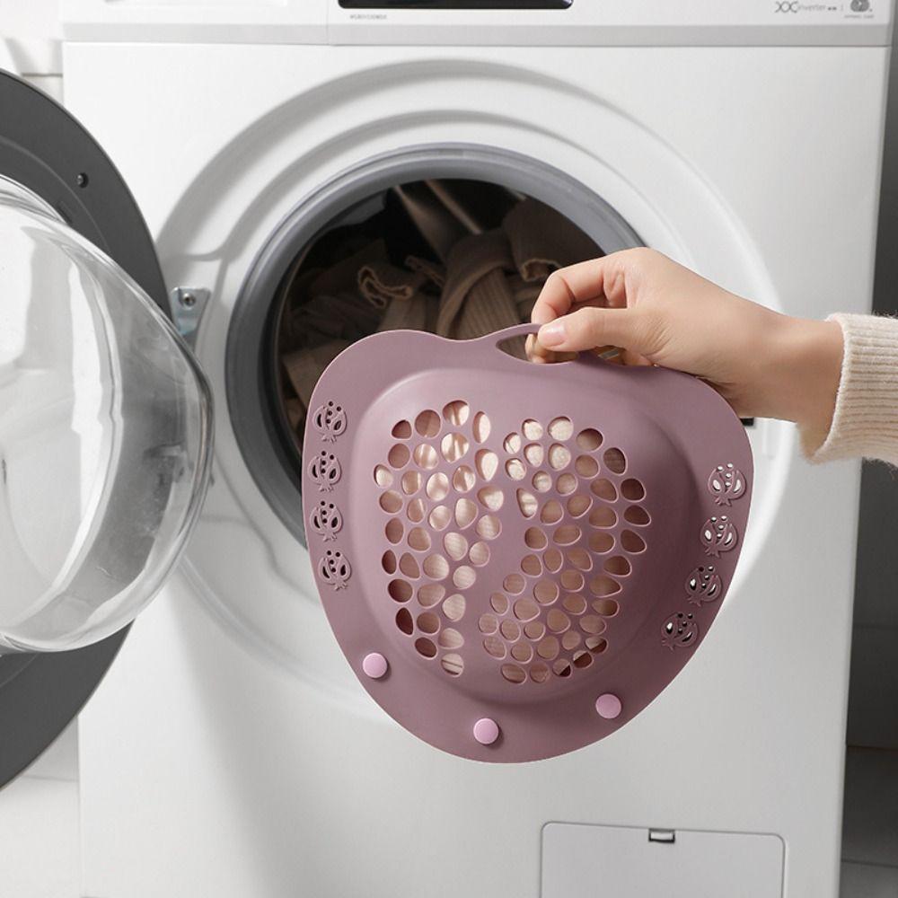 Anti Deformation Bra Wash Bag Heart-Shaped Lingerie Washing Bags Silicone Laundry Bag  Home