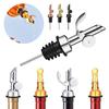1PC Oil Bottle Stopper Cap DispenserStainless Steel Automatic Open Cap Pour Nozzle Sprayer Leak-Proof Wine Spout Kitchen Tool