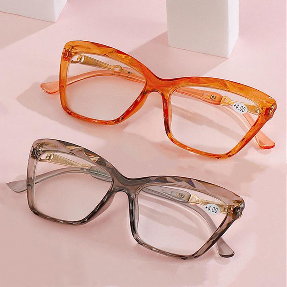 New High-definition Lens Reading Glasses for Women Men Fashion Cat Eye Presbyopic Glasses Ultralight Comfortable Readers Eyewear