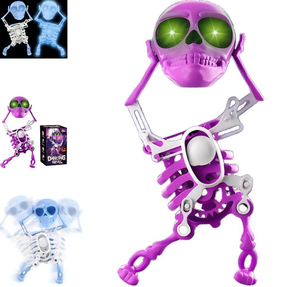 Mit Musik Tanzendes Skelett Leuchtend Aufziehskelette Geschenke Schreibtisch Federwerk Spielzeug