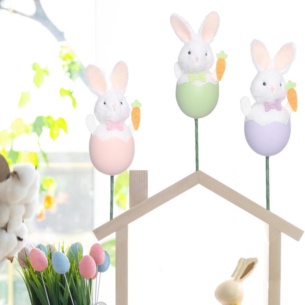 Easter Picks For Tree 3 Pieces Seasonal Decoration Decorative Spring Floral Stems For Home Office Entertainers Apartment Living