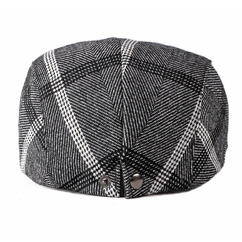 Spring Autumn Winter Newsboy Caps for Men Plaid Beret Cap British Retro Flat Cap Gatsby Painters Hat Driver Ivy Hat Hombre Boina