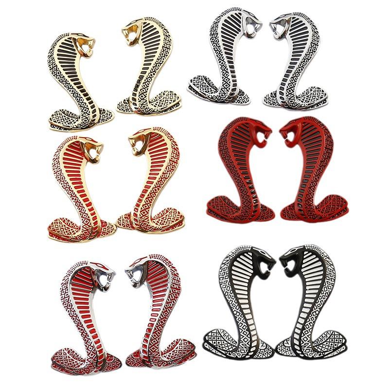 Cobra Snake Metal Grille Emblem for Ford Mustang