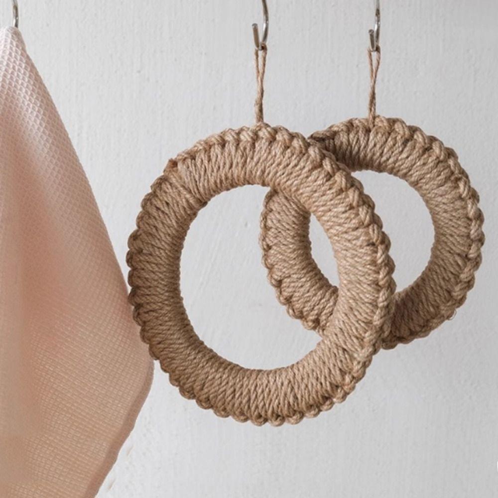 Round Jute Woven Pot Pad Heat Proof Pan Place-mat Coaster Pot Holders  Kitchen