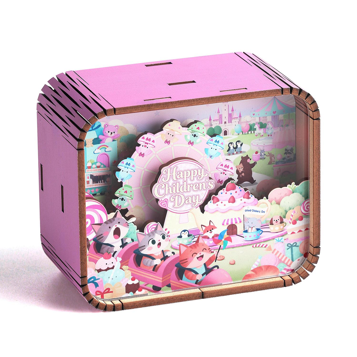 Original Wooden Music Box - Children s Day Cultural Souvenir
