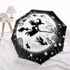 1pc Witch Moon Automatic Folding Umbrella   Compact 8 Rib Design, Durable Iron Frame for Travel, Outdoor,  a0920115