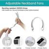 Portable Personal Hanging Neck Fan, Hands-free Battery Rechargeable Neck Fan With 3 Speeds, Portable Bladeless Fan For Office, Sports, Travel, Camping