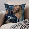 SINGER BBeyoncé Giselle Knowles Cushion Cover Pillowcase Antidustmite Invisible Zipper Short Plush Sofa Cushion
