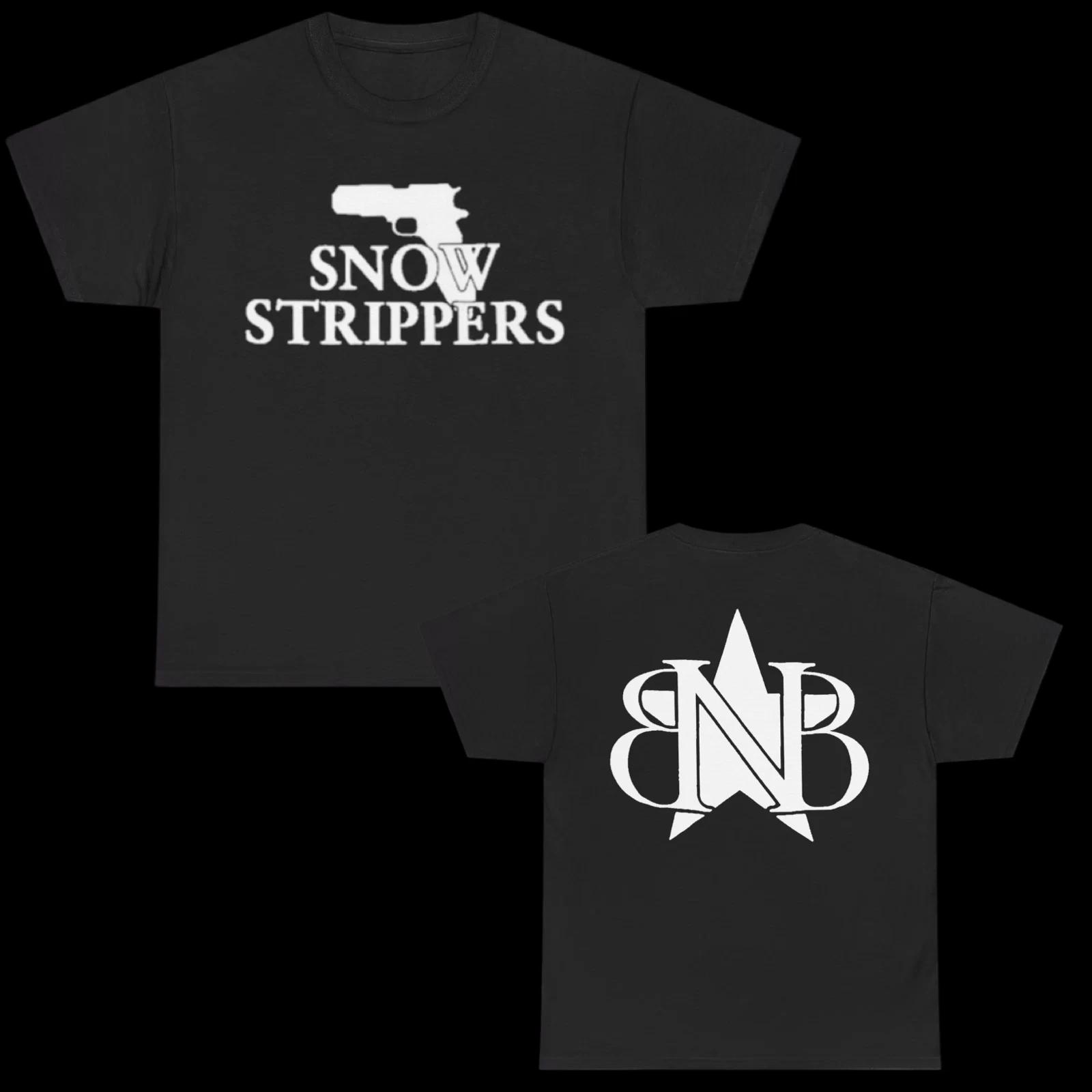 Snow Strippers T Shirt Electronic Dance EDM grunge y2k emo punk goth affliction S