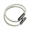 Stainless Steel Bracelet, Leather Woven Bracelet, Various Colors, Geometric Style, Light Luxury Style