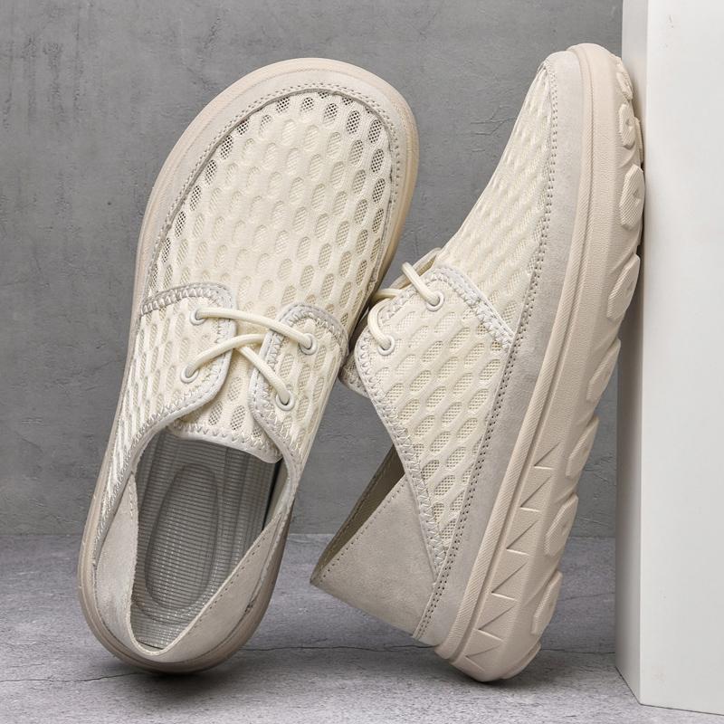 Elegantes Summer Sneakers for Men Lightweight Beach Casual Shoes Outdoor Leisure Walking Shoes Fashion Simple Male Mesh Footwear