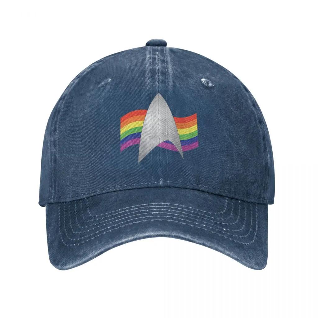 Men Women Baseball Caps Rainbow Distressed Washed Hats Cap Casual Outdoor Summer Adjustable Cap