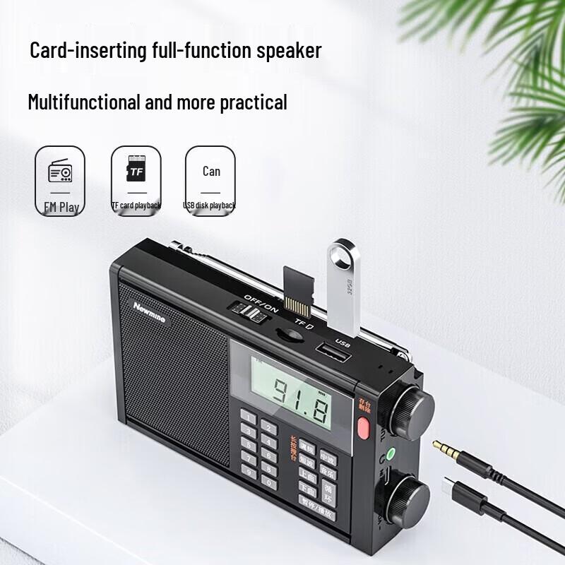 Newmine T-6607 Portable Digital Radio & Speaker CN Plug (adapter Included)