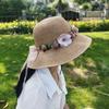 Lafite Wreath Straw Hat Ladies Summer Versatile Small Fresh Seaside Vacation Face Cover Sun Hat Summer Hat