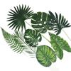 Konstgjorda Monstera- och Arecapalmblad för Bröllops- och Skogstema-Dekorationer