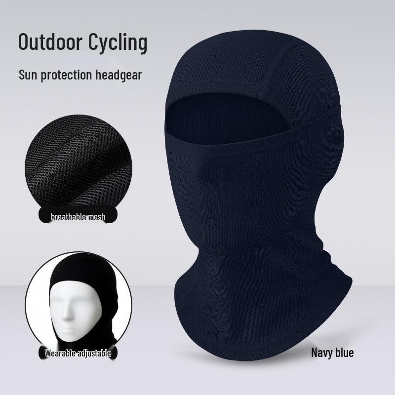 Quick-Dry Multifunctional Summer Cycling Face Mask: Breathable, Sun-Protective, Ice Silk Balaclava & Headband