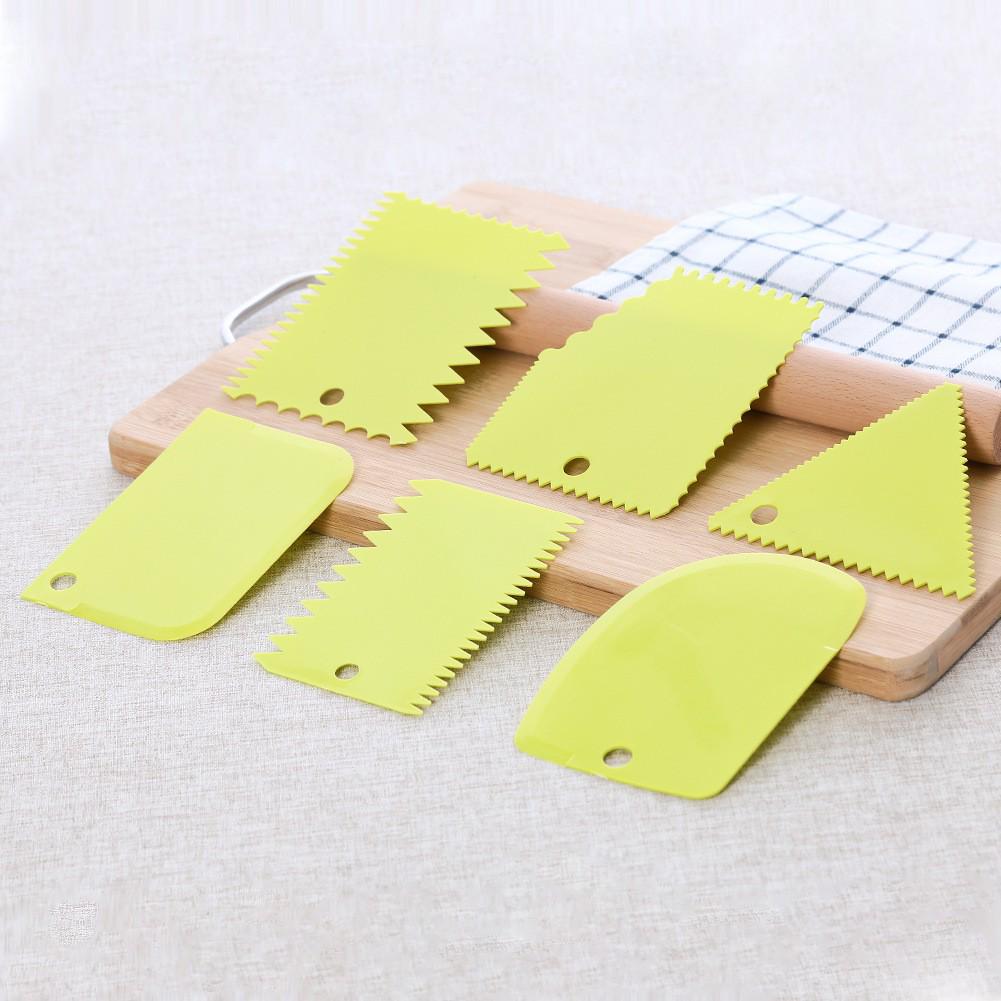 Multifunctional Cake Scraper Set: 6-Piece and 3-Piece Triangular & Cream Scrapers