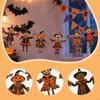 Halloween Decor Wood Banner,Wall Bunting Sign,Cartoon Wall Garland Flag Decoration for