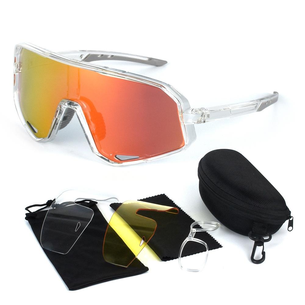 New Mountain Bike Riding Glasses Outdoor Sports Goggles TR90 Frame Myopia-adapted Sunglasses