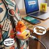 Duck Quacking Fidgets Toy Entertaining Duck Key Holder Emitting Light And Producing Sound On Touch Funny Gift