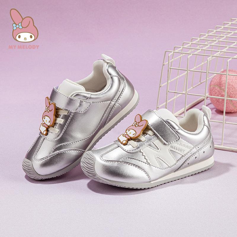 Girls' Autumn 2025 Non-slip Velcro Sneakers: Comfortable Melody Thin Sole Casual Trainers