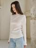 NOUVE Cutout Asymmetrical Longsleeve T-Shirt - Ivory