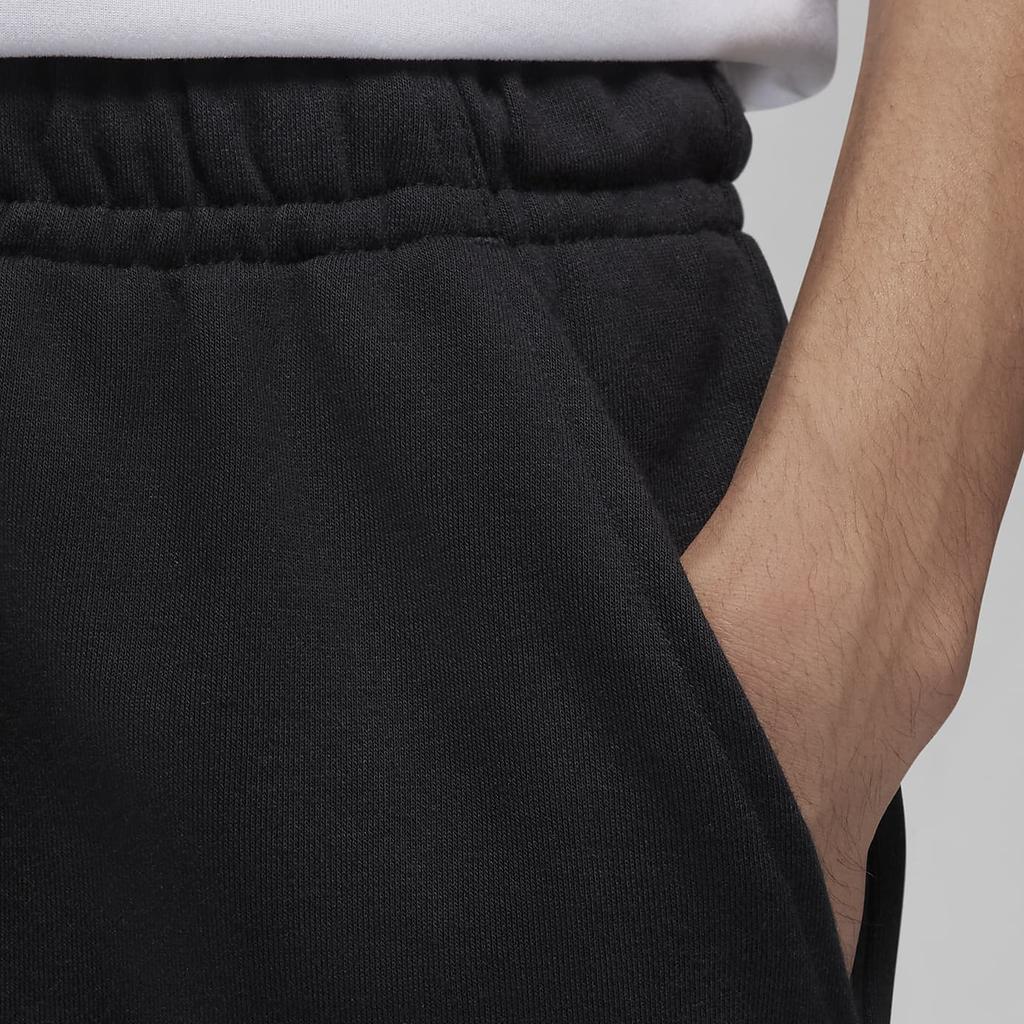 Jordan Essentials Jednobarevné sportovně-ležérní šortky se středním pasem Pánské spodní díly Černé FQ4535-010