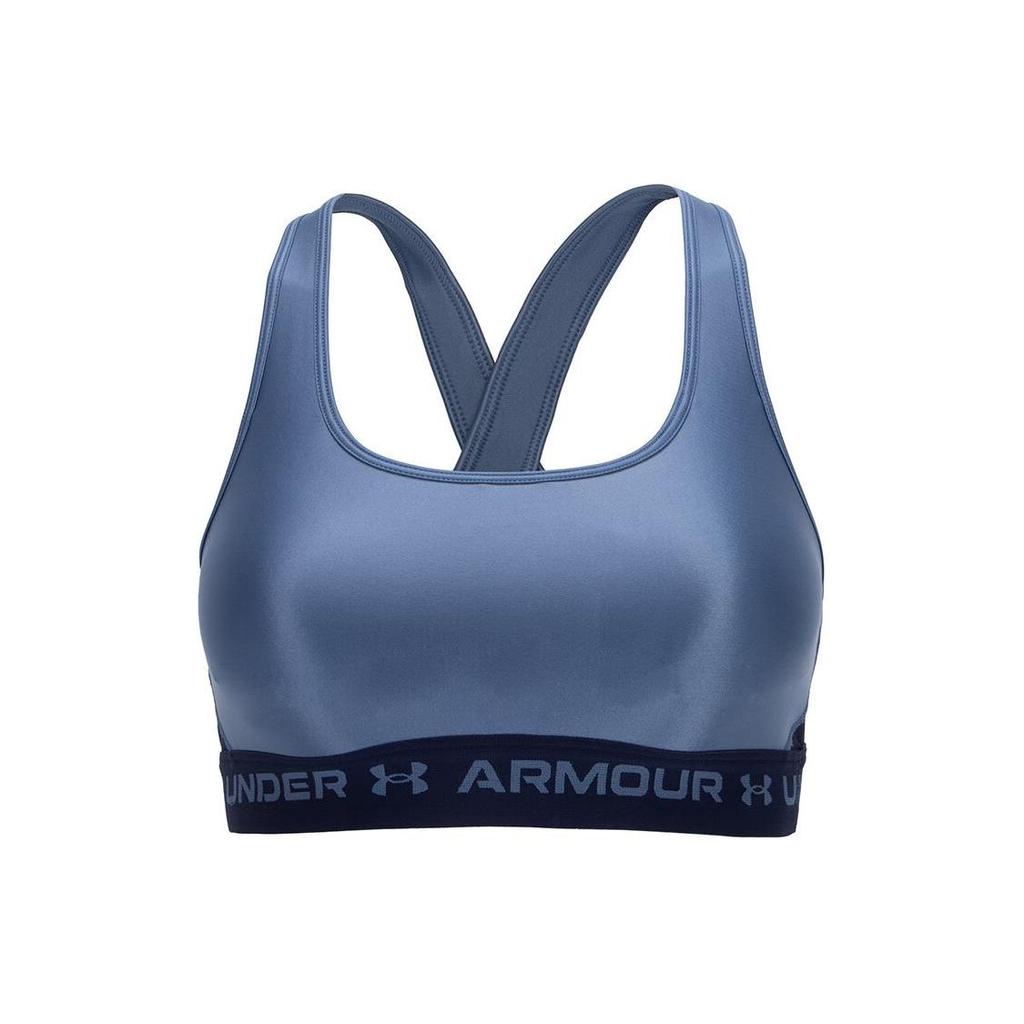 Under Armour Mid-Intensity Training Sports Bra With Logo Print Women Underwear Blue 1362612-470