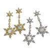 Exquisite Snowflake Stud Earrings - High-End, Unique Fashion for Women, Perfect for Autumn & Winter