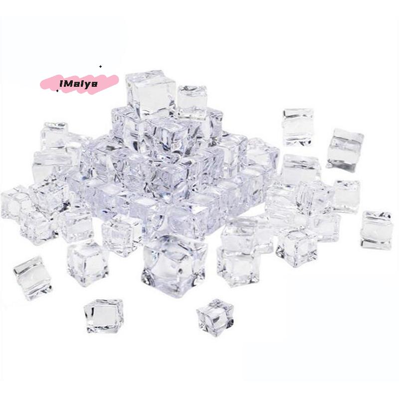 M-5 stuks Kunstmatige IJsklontjes Acryl Nep Kristal Bruiloft Bar Feest Bier Decoraties Accessoires Dranken Whiskey Fotografie Props