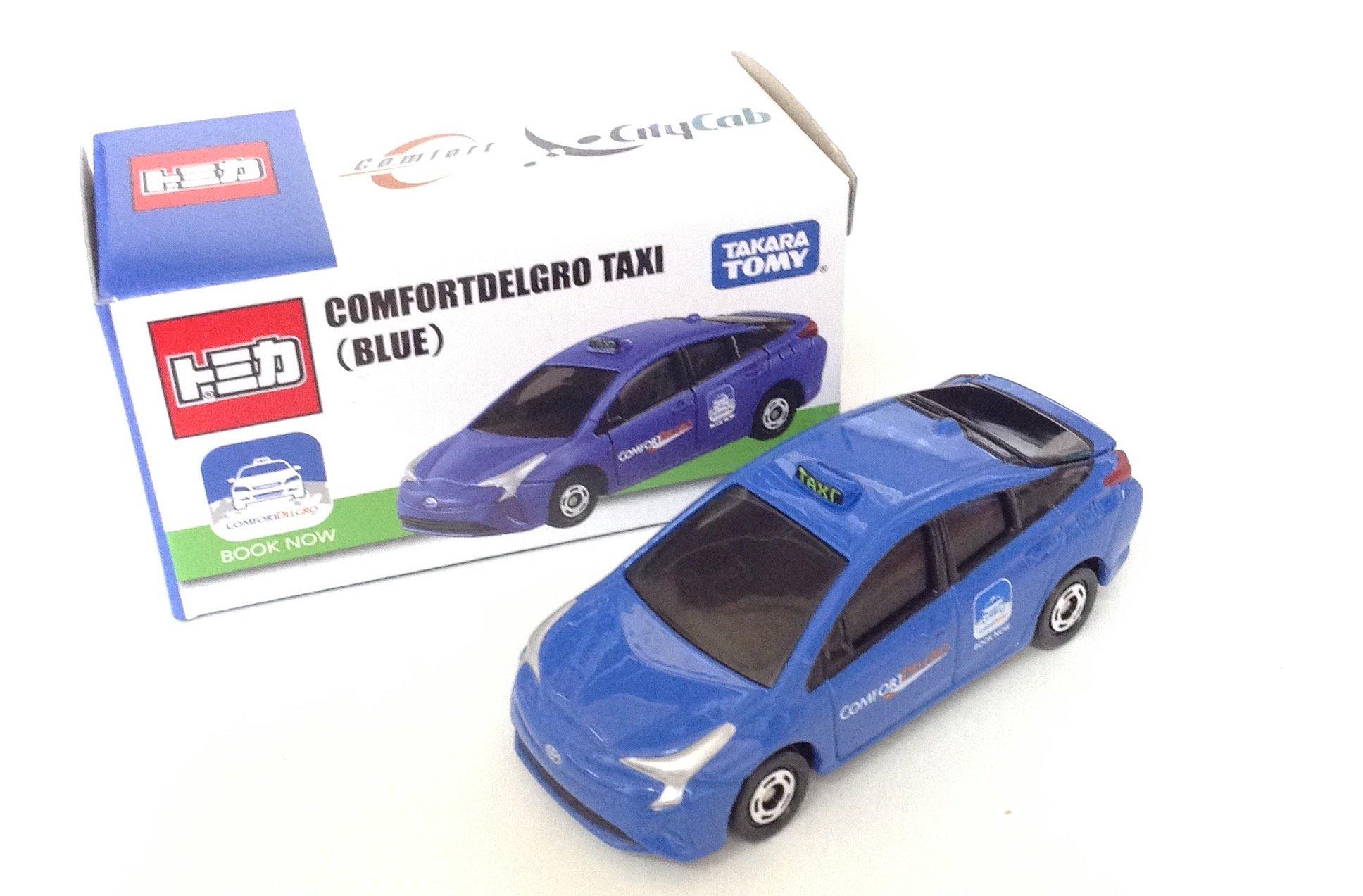 TOMICA Toyota Prius Taxi (COMFORTDELGRO TAXI BLUE) Singapore Exclusive Blue