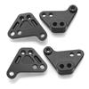 Metal Heighten Front and Rear Shock Absorber Lower Mount Bracket Replacement for Traxxas MAXX V2