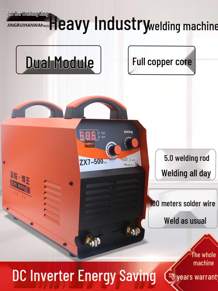 Industrial Three-Phase 380V DC Welder Inverter, All Copper, 500/630, for Long Welds with 5.0 Rod