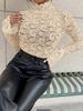 Elegant Lace Bell Sleeve Slimming Top for Women